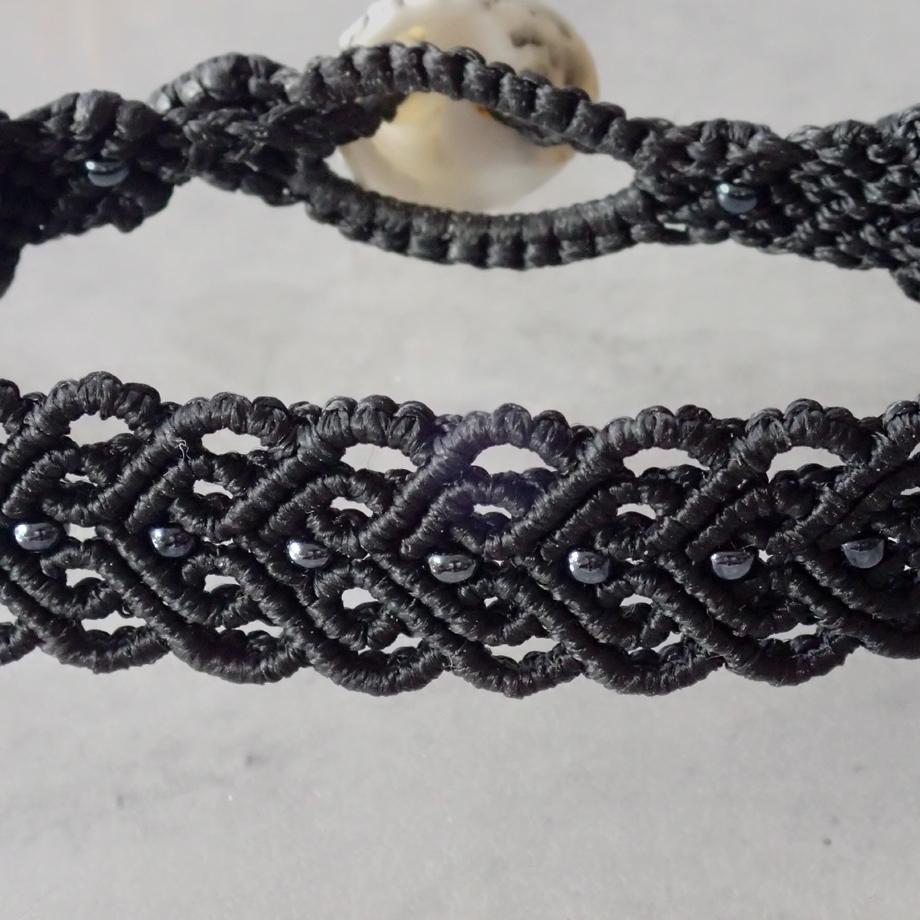 巻貝マクラメブレスレット L | 9枚目