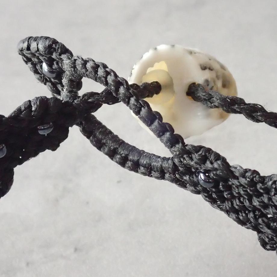 巻貝マクラメブレスレット L | 10枚目