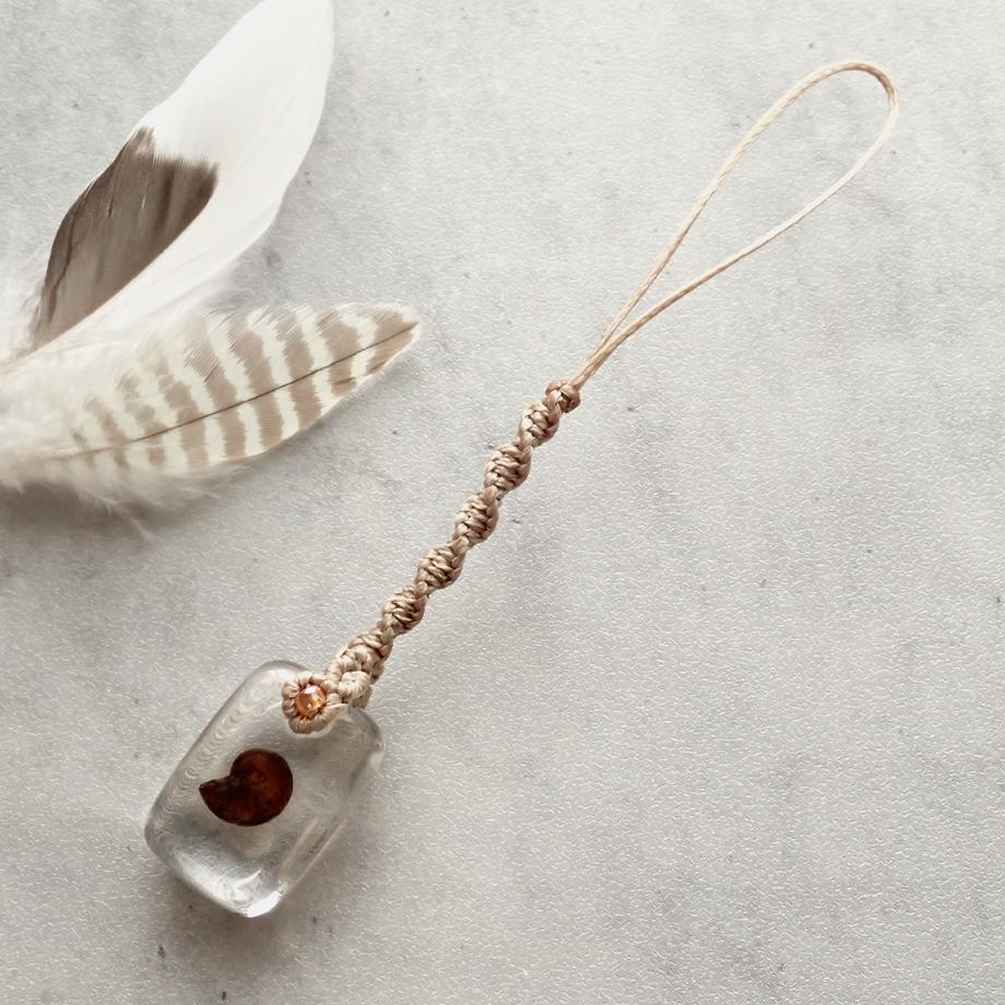 アンモナイト樹脂封入標本ストラップ | 5枚目