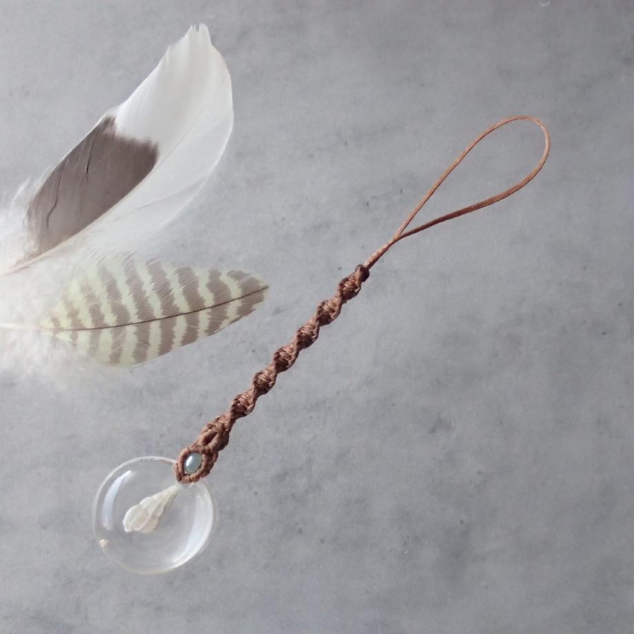 巻貝類樹脂封入標本ストラップ1枚目の画像